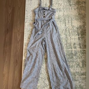 American Eagle Striped Pantsuit